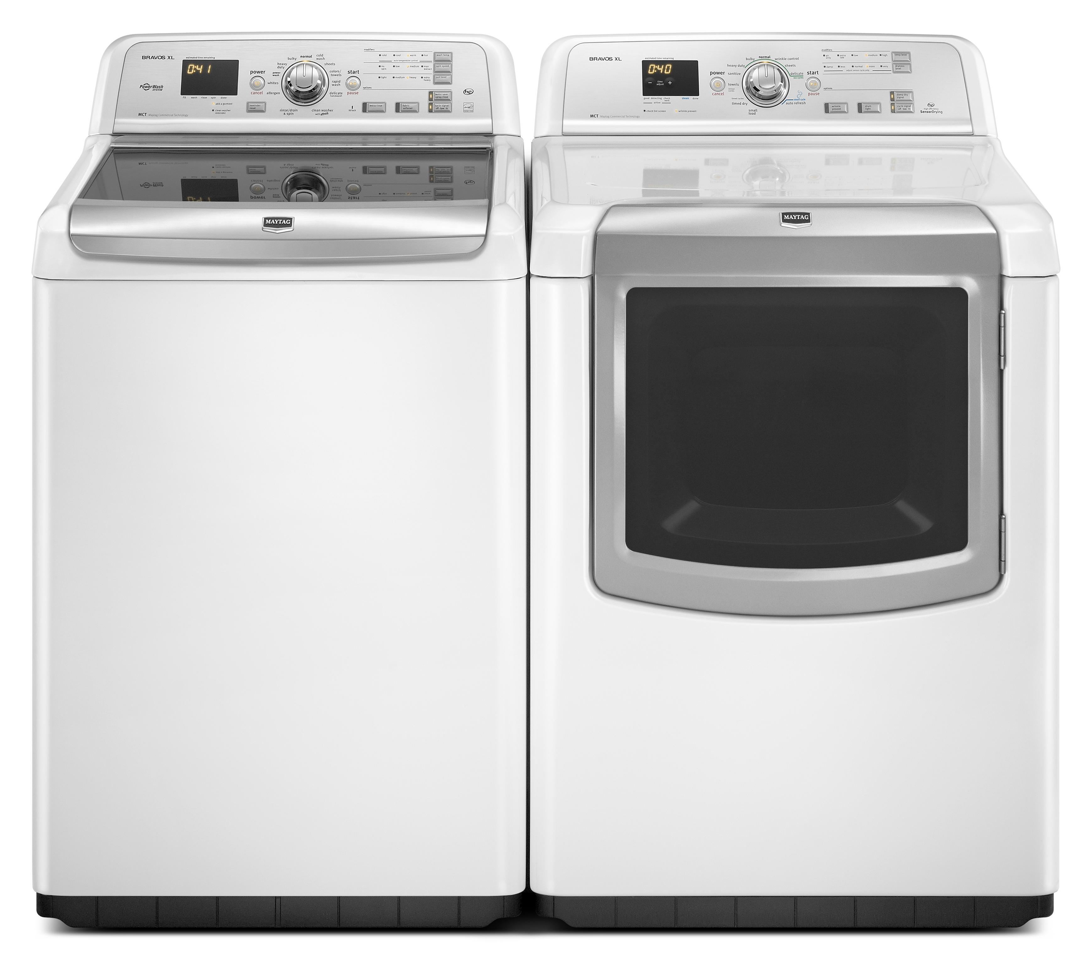 Maytag 7.3 Cu. Ft. Bravos XL® HighEfficiency Gas Steam Dryer Sheely